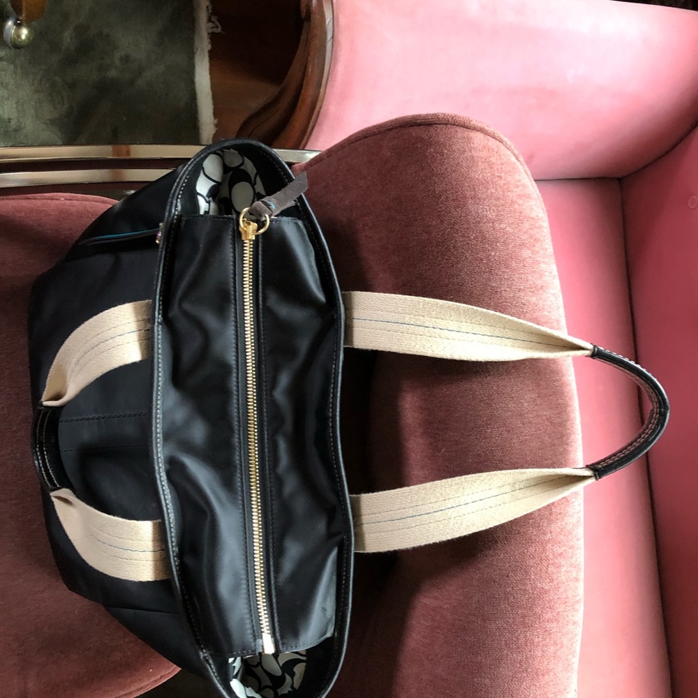 Authentic Black Coach Tote Bag - Picture 4 of 7
